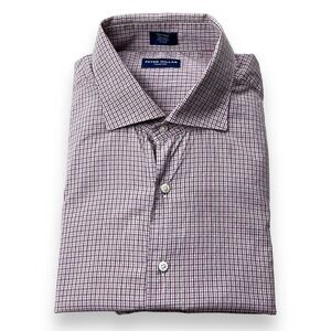 Peter Millar Shirt‎ Mens Extra Large XL Pink Tan Long Sleeve Button Down Shirt